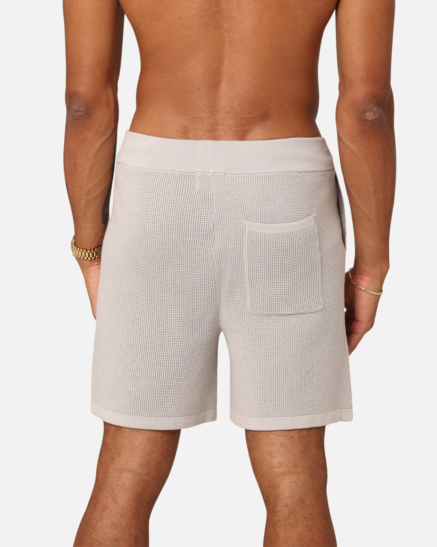 XXIII Zyair Knit Rib Shorts Stone - Image 8