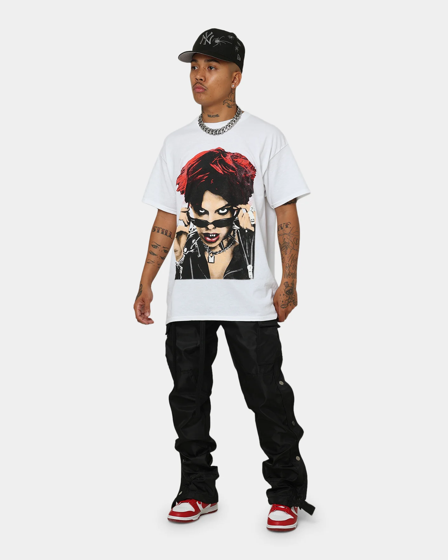 YUNGBLUD Life On Mars Tour Vintage T-Shirt White - Image 3