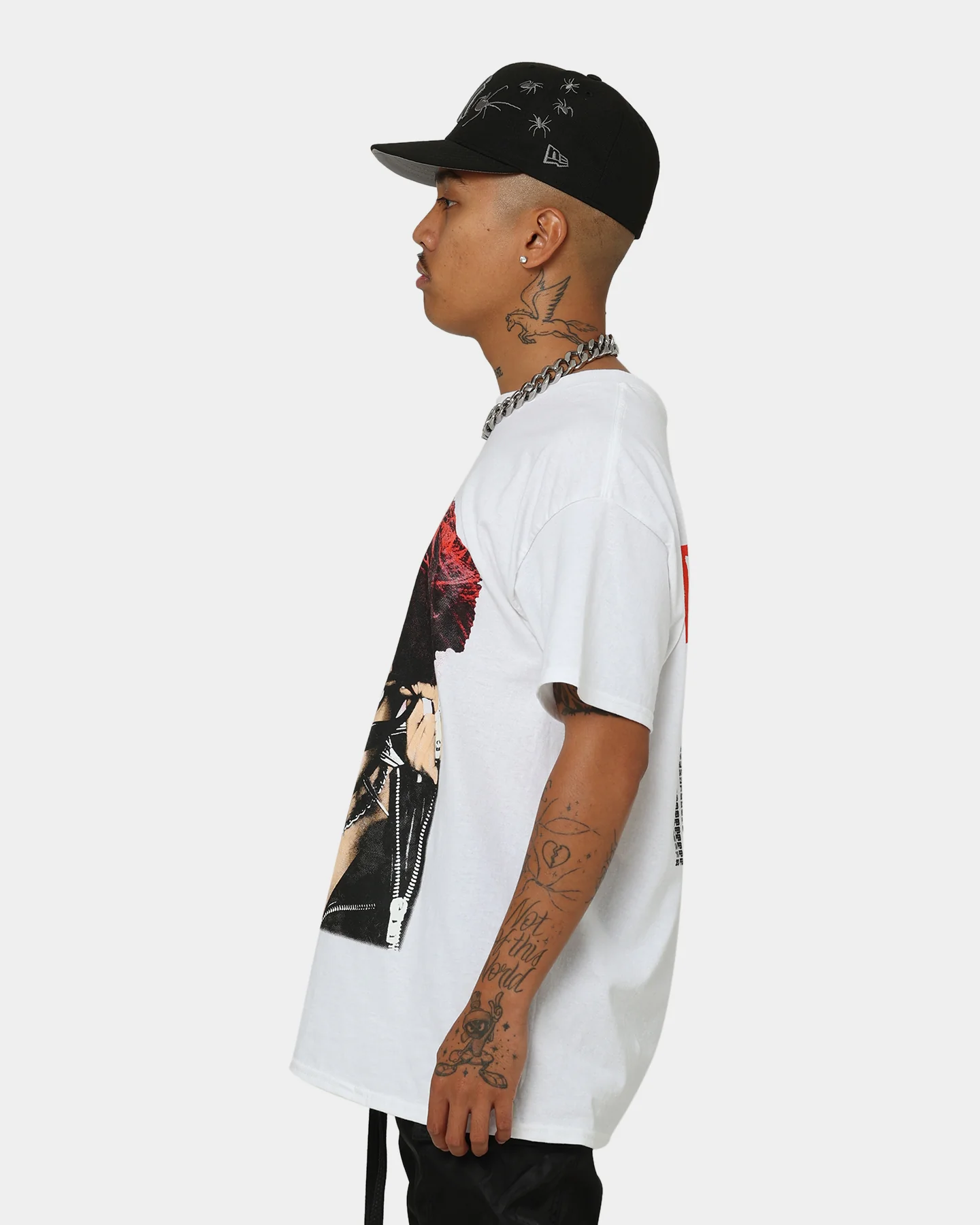 YUNGBLUD Life On Mars Tour Vintage T-Shirt White - Image 8